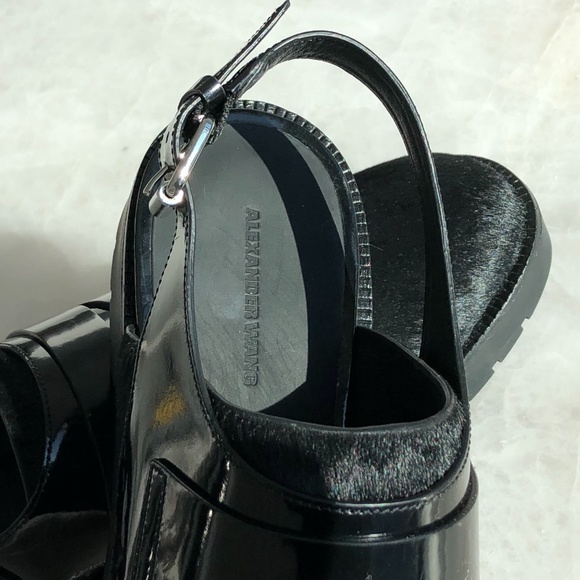 Alexander Wang Mina Oxford Calf Hair Sandal - Picture 5 of 13
